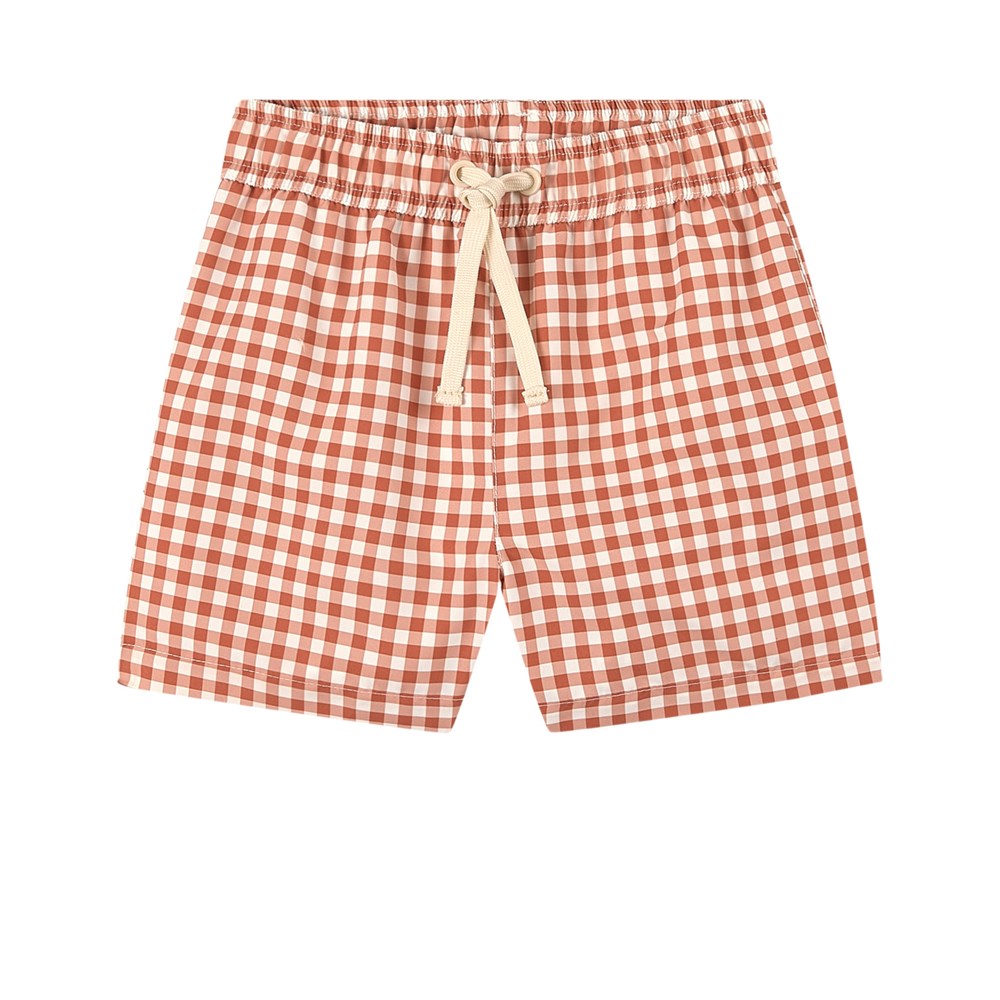 Strömstad Swim Shorts Rust Check Kuling Discount Sale save up to 57% ...